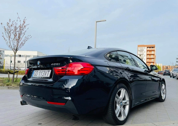 BMW Seria 4 cena 86990 przebieg: 143000, rok produkcji 2016 z Gdynia małe 22